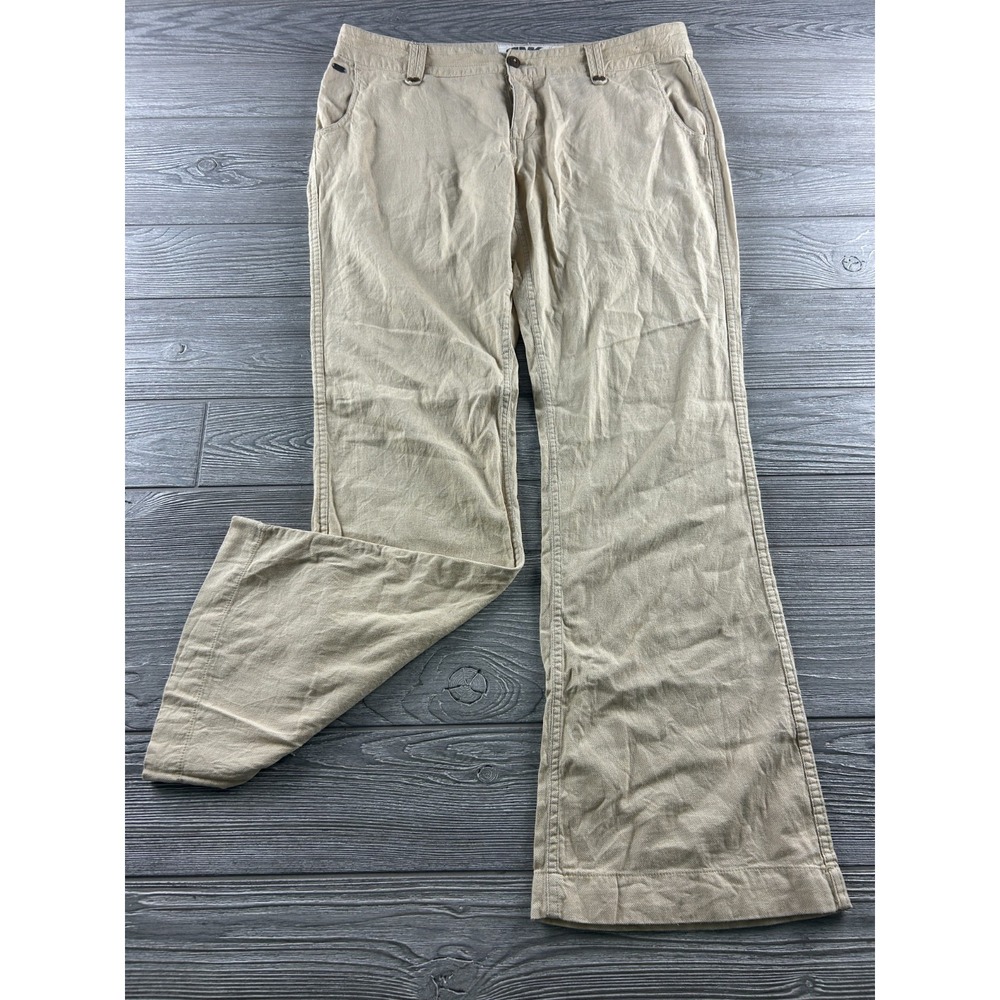Mountain Khakis Bootcut Pants Womens 10 Beige Cotton Low Rise Y2K Chino Hiking
